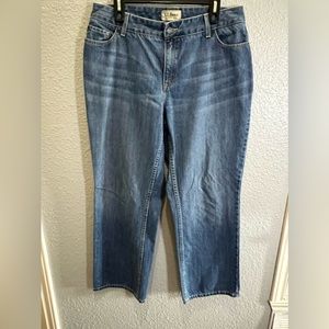 LL Bean favorite fit curvy size 16 Reg jeans